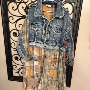 Oli & Hali Denim and Plaid Jacket